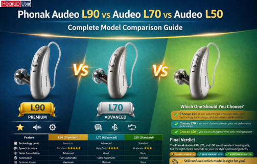 Phonak Audeo L90 vs Audeo L70 vs Audeo L50: Complete Model Comparison Guide