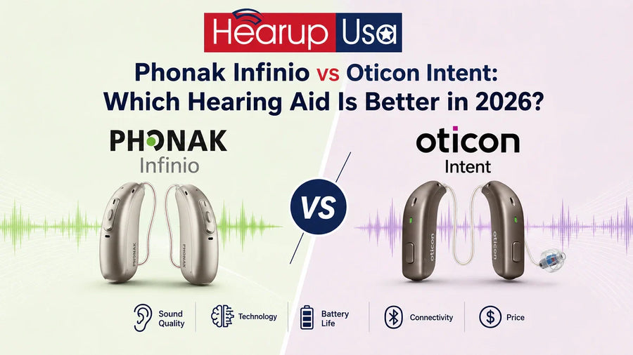 Phonak Infinio vs Oticon Intent: Which Hearing Aid Is Better in 2026?