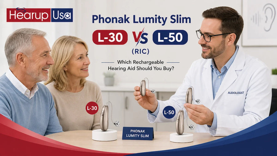 Phonak Lumity Slim L-30 vs L-50 (RIC): Which Rechargeable Hearing Aid Should You Buy?