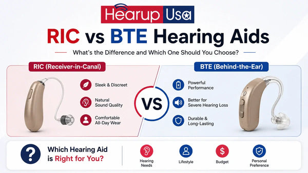 RIC vs BTE Hearing Aids – What's the Difference and Which One Should You Choose?