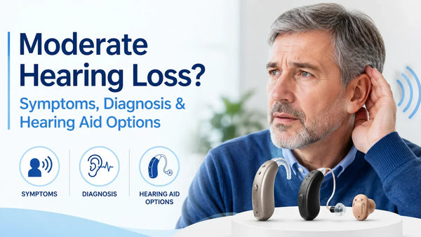 What Is Moderate Hearing Loss? Symptoms, Diagnosis & Hearing Aid Options