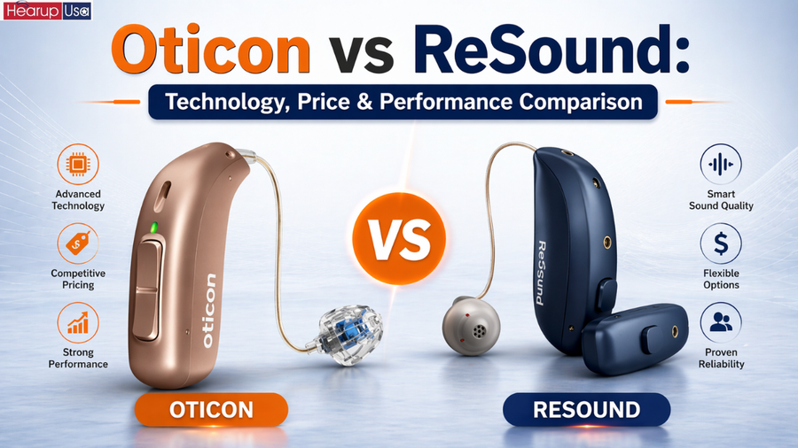 Oticon vs ReSound: Comparación de tecnología, precio y rendimiento