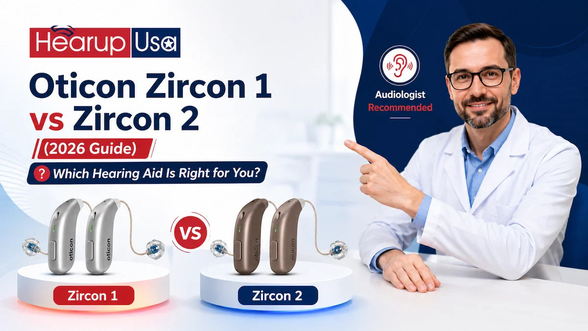 Oticon Zircon 1 vs Zircon 2 (2026 Guide): Which Hearing Aid Is Right for You?