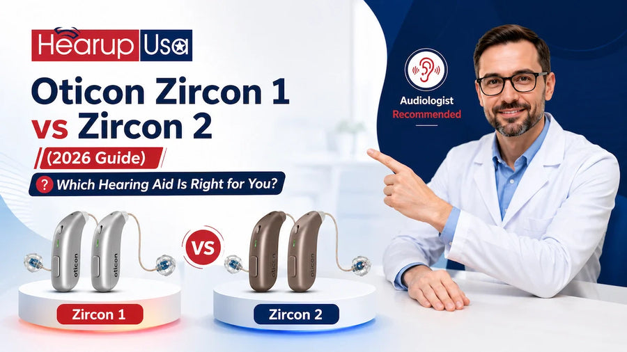 Oticon Zircon 1 vs Zircon 2 (2026 Guide): Which Hearing Aid Is Right for You?