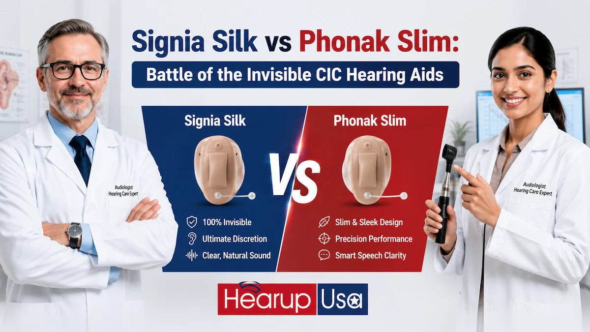 Signia Silk vs Phonak Slim: Battle of the Invisible Hearing Aids.