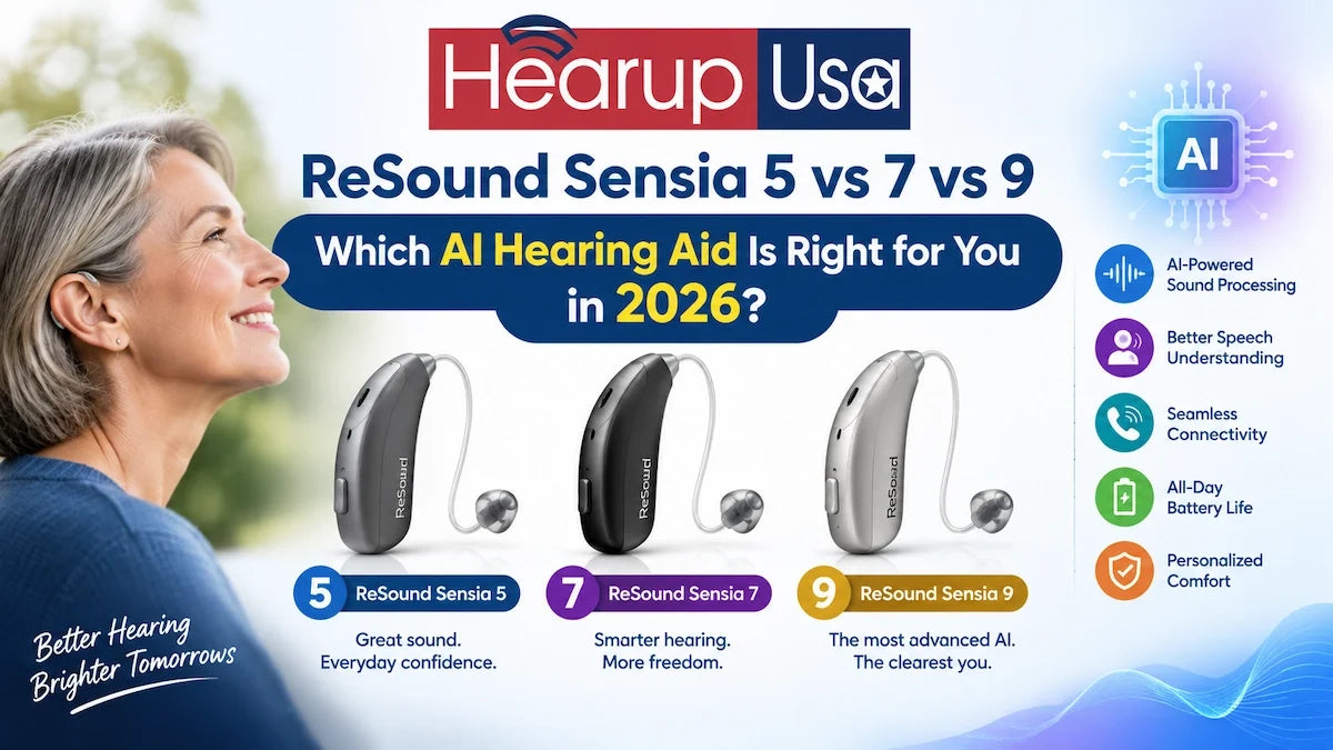 ReSound Sensia 5 vs 7 vs 9: Which AI Hearing Aid Is Right for You in 2026?
