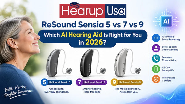 ReSound Sensia 5 vs 7 vs 9: Which AI Hearing Aid Is Right for You in 2026?