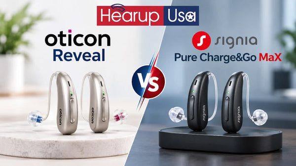 Oticon Reveal vs Signia Pure Charge&Go MaX: Which AI Hearing Aid Is Better in 2026?