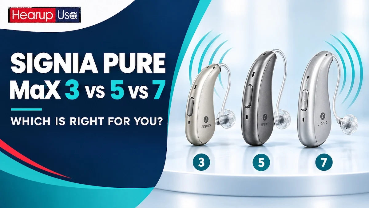 Signia Pure Charge&Go MaX 3 vs 5 vs 7: Which Is Right for You in 2026?