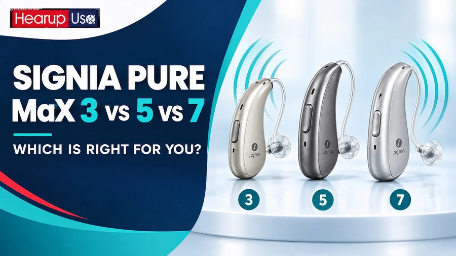 Signia Pure Charge&Go MaX 3 vs 5 vs 7: Which Is Right for You in 2026?