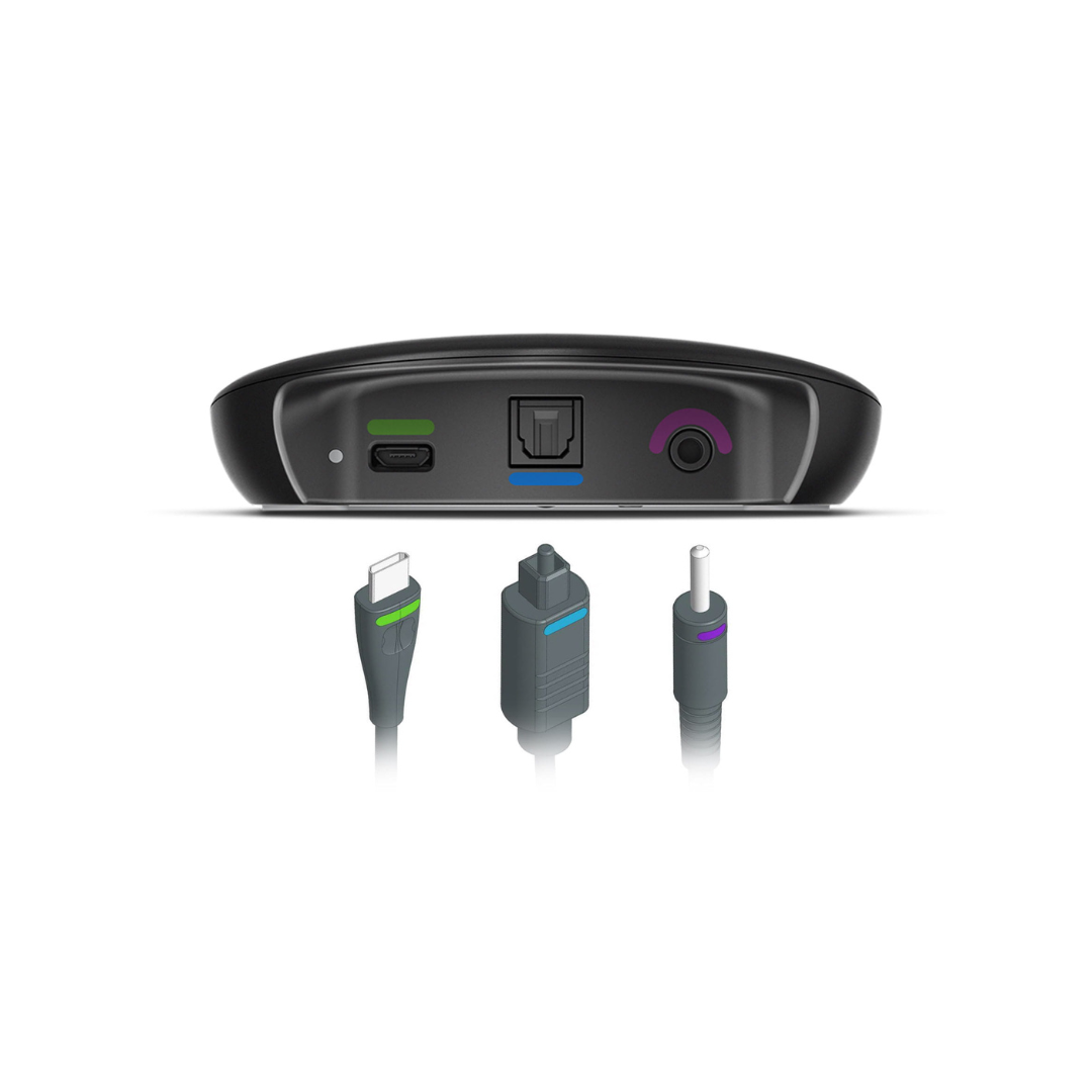 Signia TV Sound – Sleek Black Wireless Audio Streamer for Crystal-Clear TV Listening