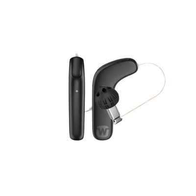 Widex Moment Kit MRRLD 440 Smart RIC Rechargeable Hearing Aid - Premium Quality Direct Streaming Black Color Slim