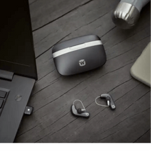 Widex Moment Kit MRRLD 110 Smart RIC Rechargeable Hearing Aid, 2 Hearing Aids with Portable Charger