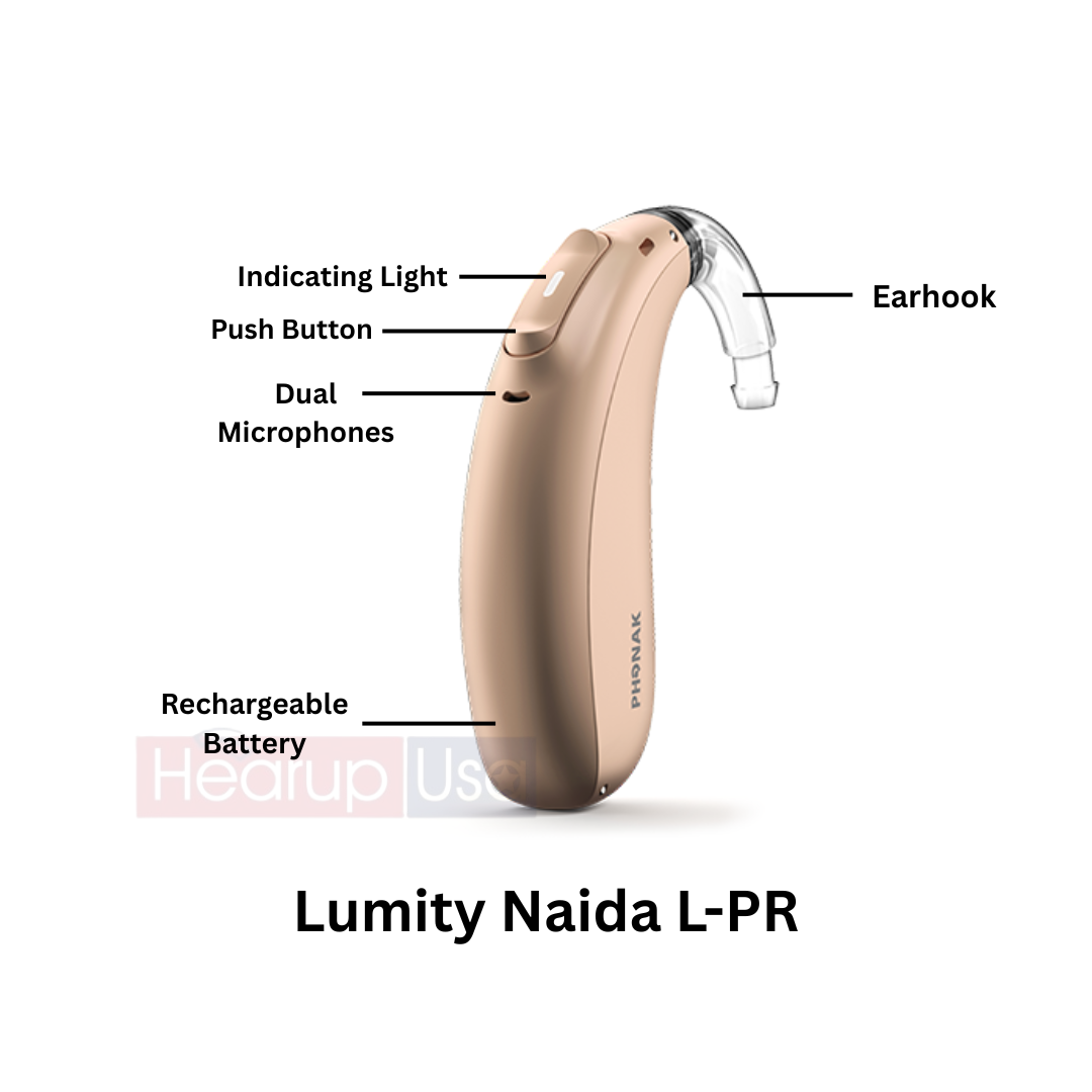 Phonak Lumity Naida L90-PR rechargeable Hearing Aid