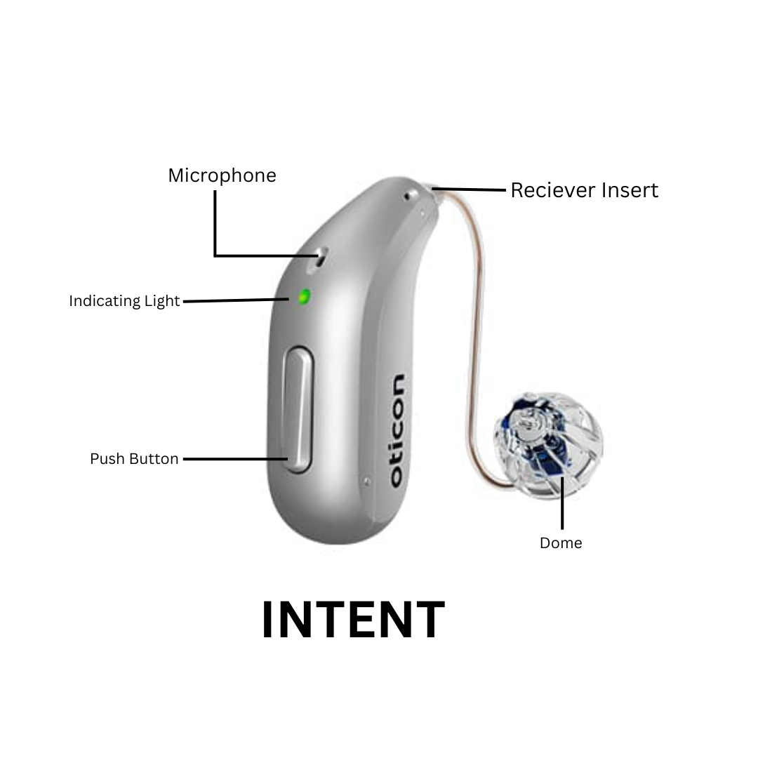 Oticon Intent 3 Rechargeable RIC Digital Hearing Aids | AI-Powered ...