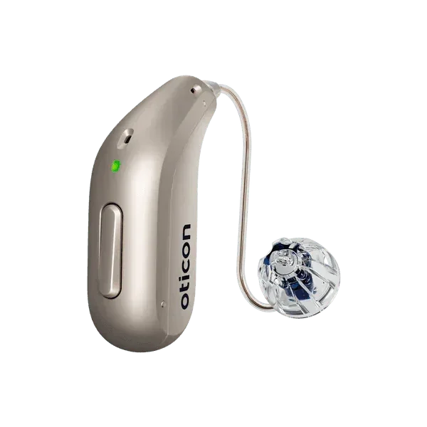 Oticon Intent 1 miniRITE Wireless Bluetooth-LE Audio Connectivity Sleek New Design Rechargeable Hearing Aid
