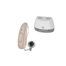 Signia Pure Charge & Go 5AX with CROS | 32 Channels Rechargeable RIC Hearing Aids + Charger