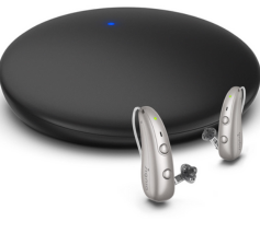 Signia TV Sound – Sleek Black Wireless Audio Streamer for Crystal-Clear TV Listening