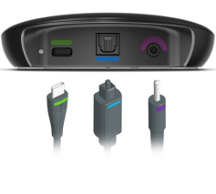 Signia TV Sound – Sleek Black Wireless Audio Streamer for Crystal-Clear TV Listening