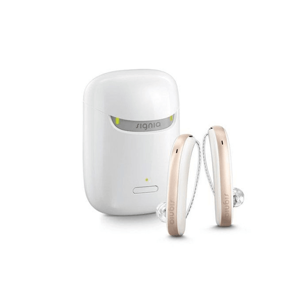 Signia Styletto 1AX Rechargeable Hearing Aid Pair With Charger Sleek Design