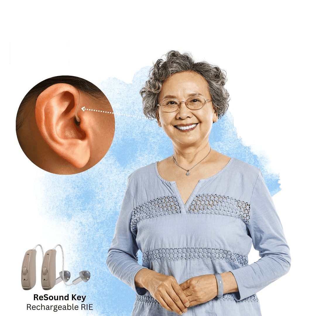 ReSound Key 461 RIE Rechargeable Hearing Aids | Premium Sound – HearUpUSA