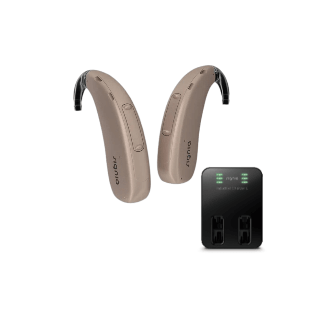 Signia Motion Charge& GO 1X, Behind The Ear (BTE) Rechargeable Hearing ...