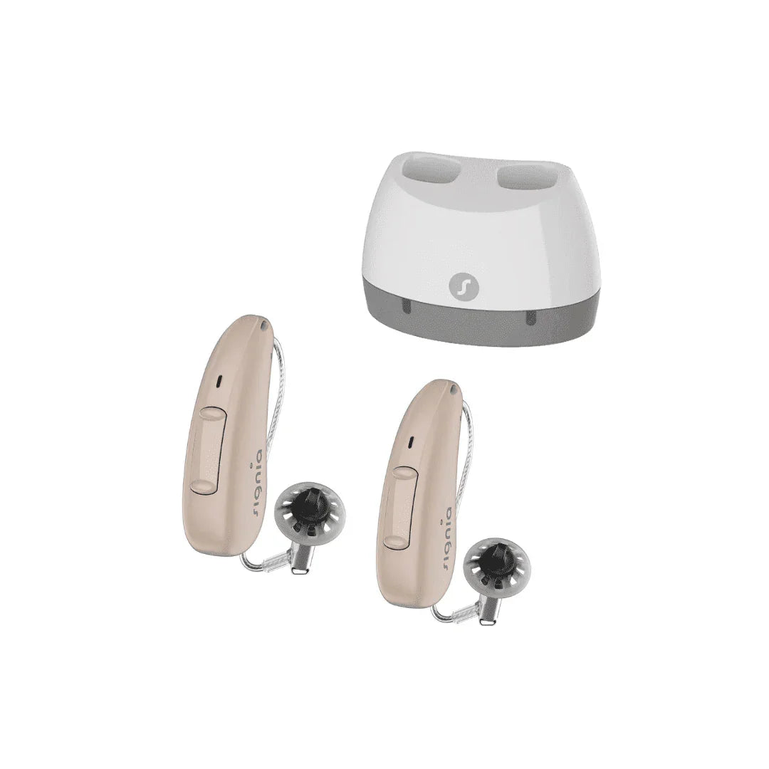 Signia Pure C&G 2AX Rechargeable Bluetooth RIC Tinnitus Hearing Aid ...