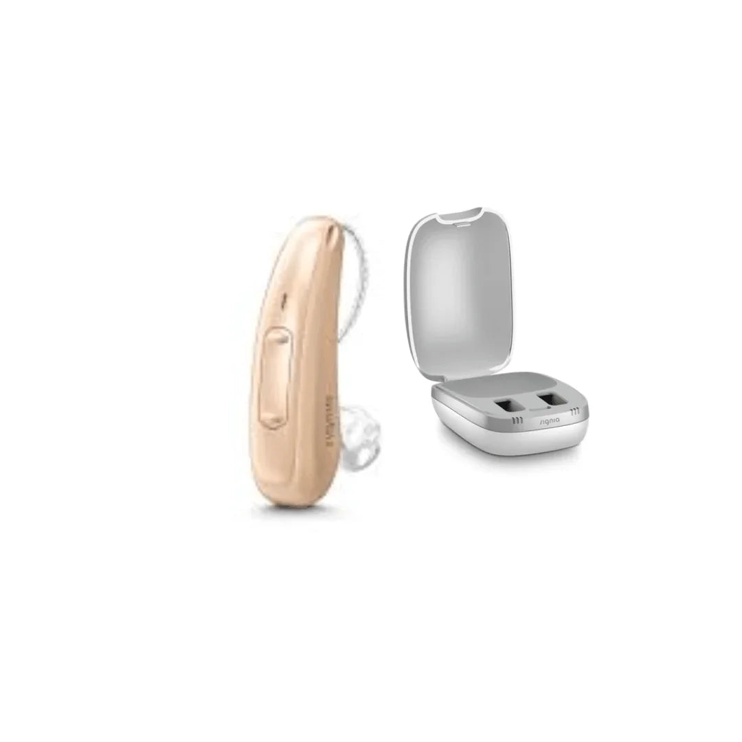 Signia Pure Charge & Go 5X RIC Rechargeable Hearing Aid, Bluetooth Con ...